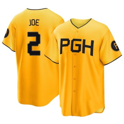 Men's Connor Joe Pittsburgh Pirates Replica Gold 2023 City Connect Jersey