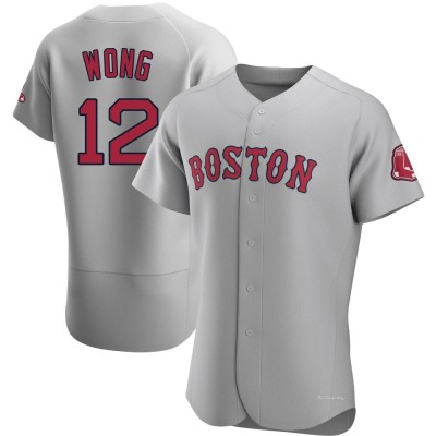 Men's Connor Wong Boston Red Sox Authentic Gray Road Jersey