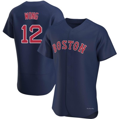 Men's Connor Wong Boston Red Sox Authentic Navy Alternate Jersey