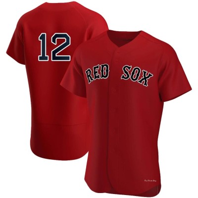 Men's Connor Wong Boston Red Sox Authentic Red Alternate Team Jersey