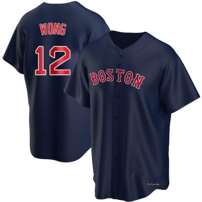 Men's Connor Wong Boston Red Sox Replica Navy Alternate Jersey