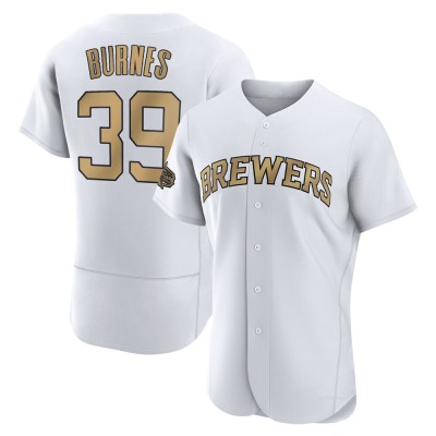 Men's Corbin Burnes Milwaukee Brewers Game White Authentic 2022 All-Star Jersey