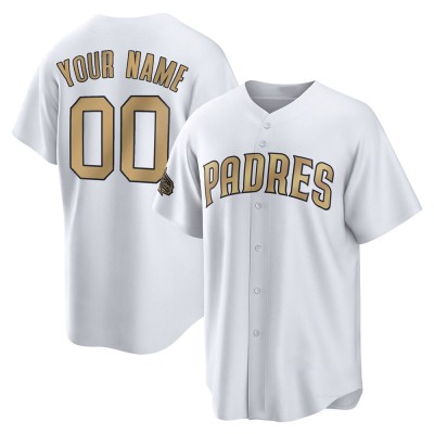 Men's Custom San Diego Padres Game White Replica 2022 All-Star Jersey