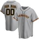 Men's Custom San Francisco Giants Replica Gray Road Jersey