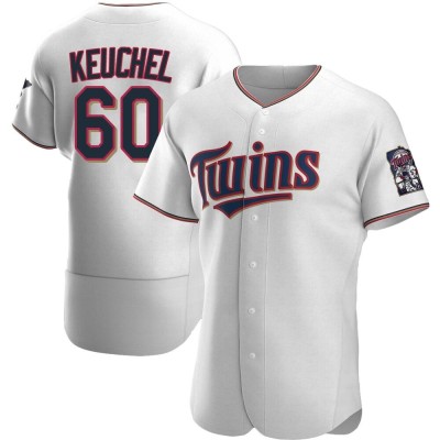 Men's Dallas Keuchel Minnesota Twins Authentic White Home Jersey