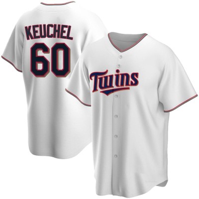 Men's Dallas Keuchel Minnesota Twins Replica White Home Jersey