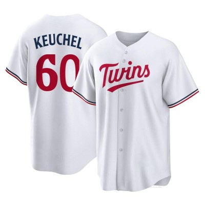 Men's Dallas Keuchel Minnesota Twins Replica White Home Jersey