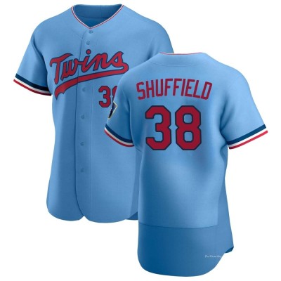 Men's Dalton Shuffield Minnesota Twins Authentic Light Blue Alternate Jersey