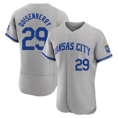 Men's Dan Quisenberry Kansas City Royals Authentic Gray 2022 Road Jersey