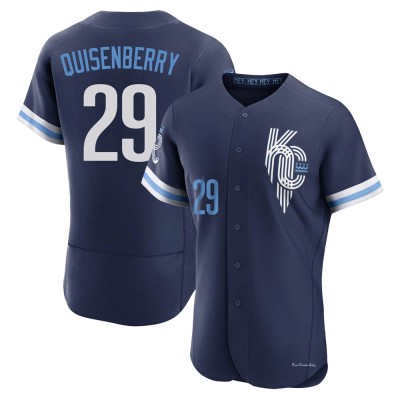 Men's Dan Quisenberry Kansas City Royals Authentic Navy 2022 City Connect Jersey