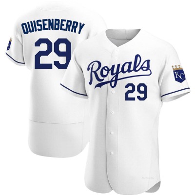 Men's Dan Quisenberry Kansas City Royals Authentic White Home Jersey