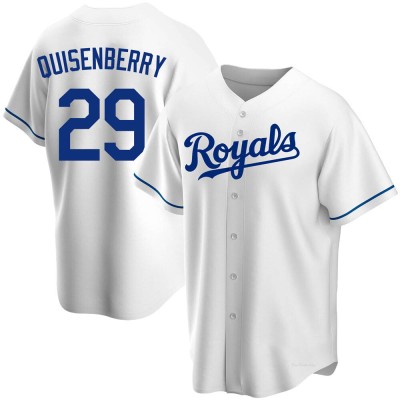 Men's Dan Quisenberry Kansas City Royals Replica White Home Jersey