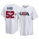 Men's Daniel Bard Colorado Rockies Replica White USA Baseball 2023 World Baseball Classic Jersey