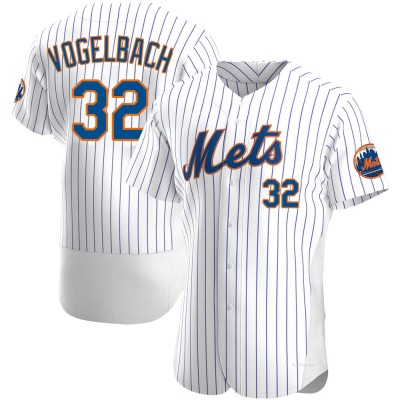 Men's Daniel Vogelbach New York Mets Authentic White Home Jersey