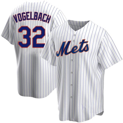 Men's Daniel Vogelbach New York Mets Replica White Home Jersey