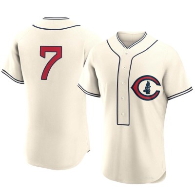 Men's Dansby Swanson Chicago Cubs Authentic Cream 2022 Field Of Dreams Jersey