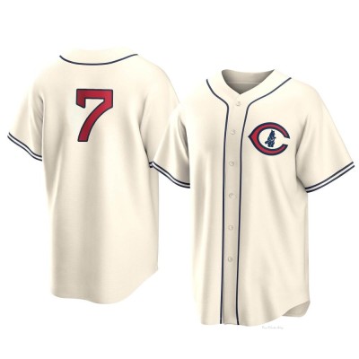 Men's Dansby Swanson Chicago Cubs Replica Cream 2022 Field Of Dreams Jersey