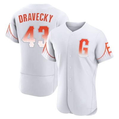 Men's Dave Dravecky San Francisco Giants Authentic White 2021 City Connect Jersey