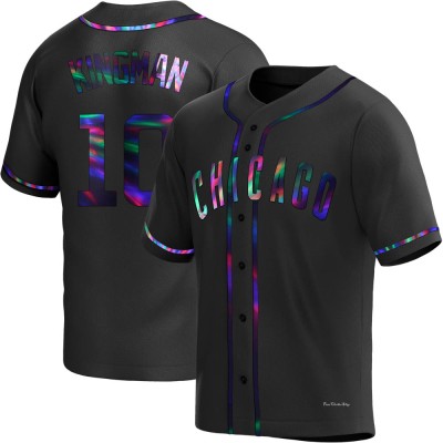 Men's Dave Kingman Chicago Cubs Replica Black Holographic Alternate Jersey