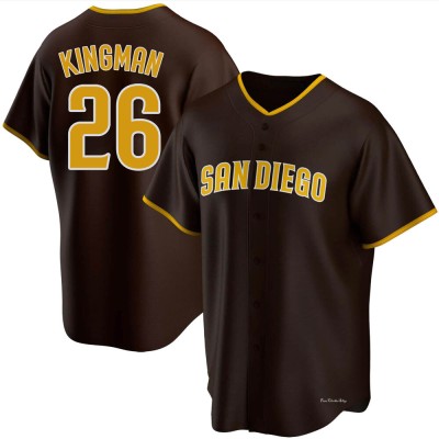 Men's Dave Kingman San Diego Padres Replica Brown Road Jersey