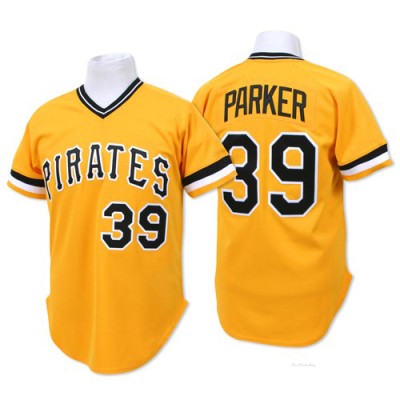 Men's Dave Parker Pittsburgh Pirates Authentic Gold Throwback Jersey