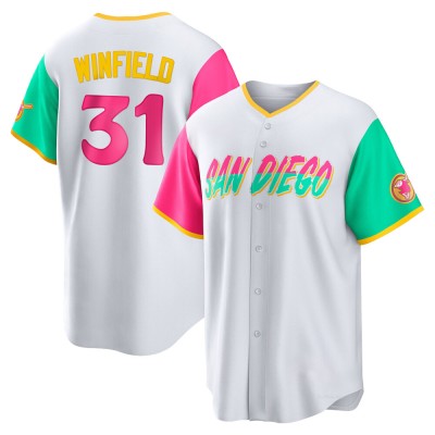 Men's Dave Winfield San Diego Padres Replica White 2022 City Connect Jersey