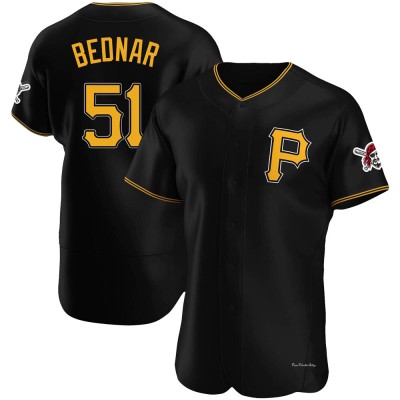 Men's David Bednar Pittsburgh Pirates Authentic Black Alternate Jersey