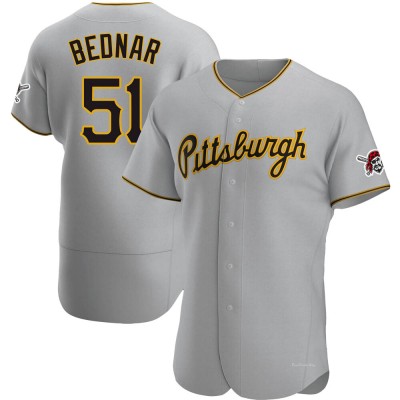 Men's David Bednar Pittsburgh Pirates Authentic Gray Road Jersey