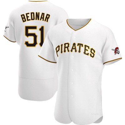 Men's David Bednar Pittsburgh Pirates Authentic White Home Jersey