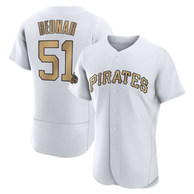 Men's David Bednar Pittsburgh Pirates Game White Authentic 2022 All-Star Jersey