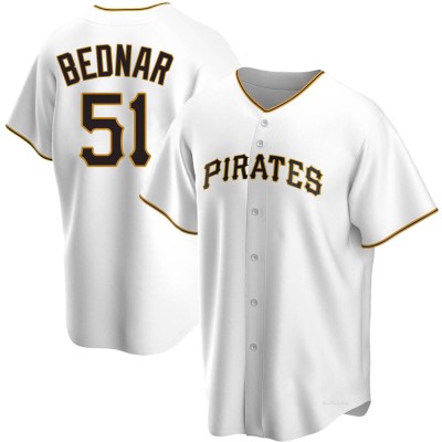 Men's David Bednar Pittsburgh Pirates Replica White Home Jersey