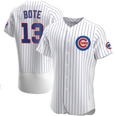 Men's David Bote Chicago Cubs Authentic White Home Jersey