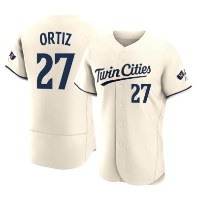 Men's David Ortiz Minnesota Twins Authentic Cream Alternate 2023 Jersey