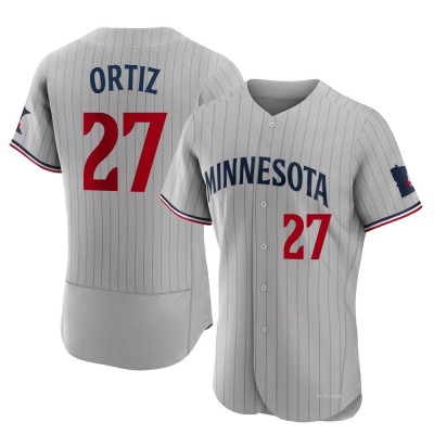 Men's David Ortiz Minnesota Twins Authentic Gray Road Jersey