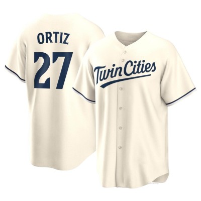 Men's David Ortiz Minnesota Twins Replica Cream Alternate Jersey