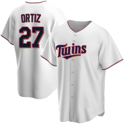 Men's David Ortiz Minnesota Twins Replica White Home Jersey