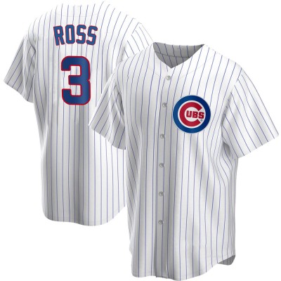 Men's David Ross Chicago Cubs Replica White Home Jersey