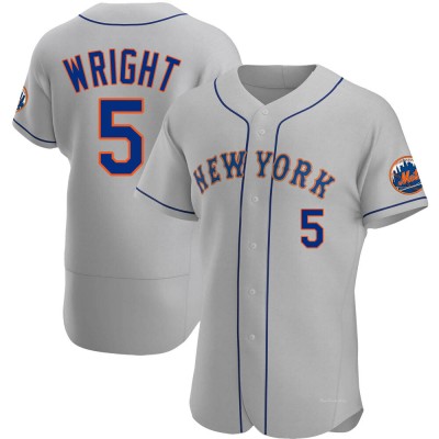 Men's David Wright New York Mets Authentic Gray Road Jersey