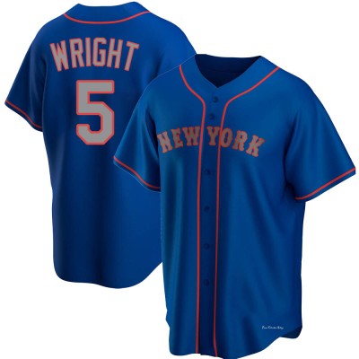 Men's David Wright New York Mets Replica Royal Alternate Road Jersey