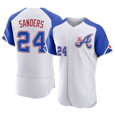 Men's Deion Sanders Atlanta Braves Authentic White 2023 City Connect Jersey