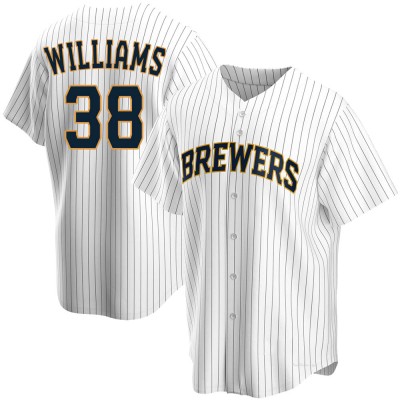 Men's Devin Williams Milwaukee Brewers Replica White Home Jersey