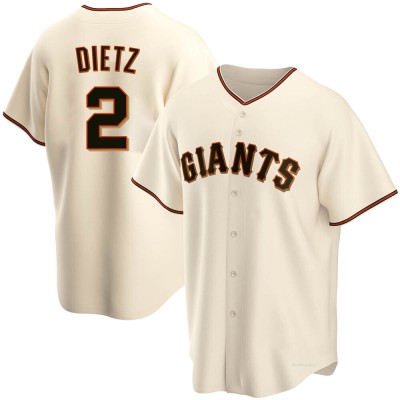 Men's Dick Dietz San Francisco Giants Replica Cream Home Jersey