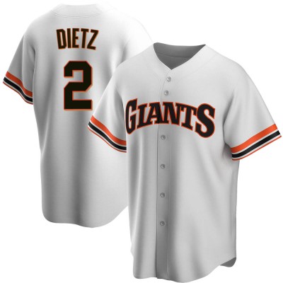 Men's Dick Dietz San Francisco Giants Replica White Home Cooperstown Collection Jersey