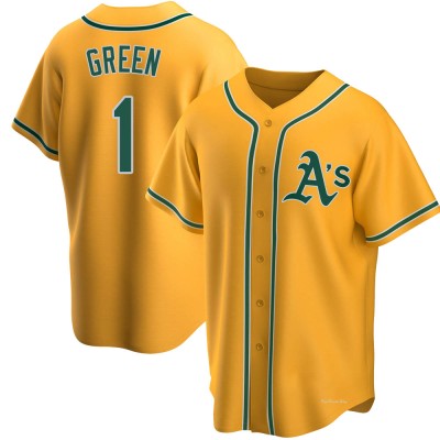 Men's Dick Green Oakland Athletics Replica Gold Alternate Jersey