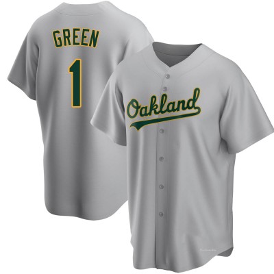 Men's Dick Green Oakland Athletics Replica Gray Road Jersey