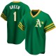 Men's Dick Green Oakland Athletics Replica Green R Kelly Road Cooperstown Collection Jersey