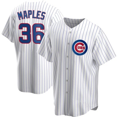 Men's Dillon Maples Chicago Cubs Replica White Home Jersey