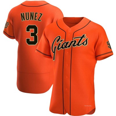 Men's Dom Nunez San Francisco Giants Authentic Orange Alternate Jersey