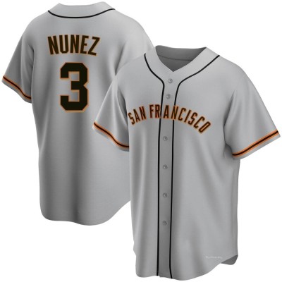 Men's Dom Nunez San Francisco Giants Replica Gray Road Jersey