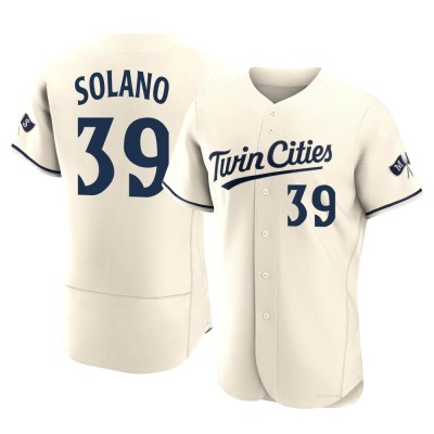 Men's Donovan Solano Minnesota Twins Authentic Cream Alternate 2023 Jersey